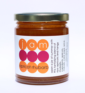 welovejam blenheim apricot rhubarb jam 9 oz jar